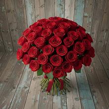 Букет 55 Красных роз Фридом #REPLACE_PRED# Онеге