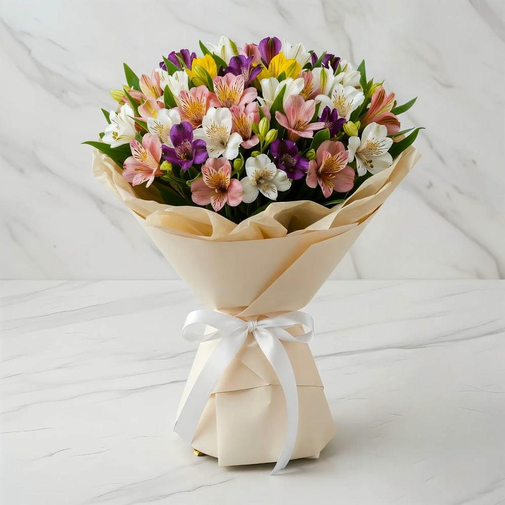 Букет цветов из: Альстромерии в Онеге