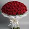Букет 101 Красная роза Блэк Мэджик в Онеге
