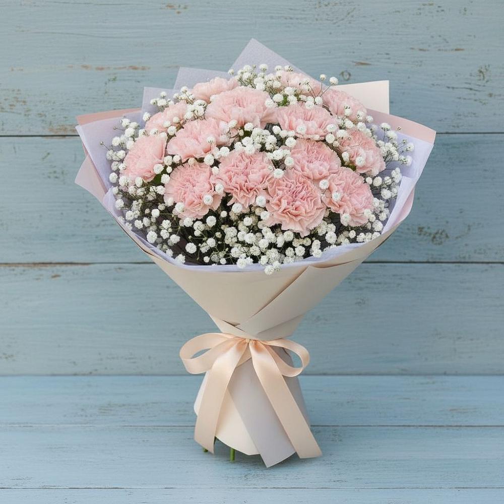 Букет цветов из: Гвоздики в Онеге