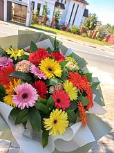Букет цветов из:  Герберы #REPLACE_PRED# Онеге