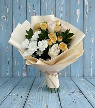 Букет цветов из:  Розы и Хризантемы в Онеге