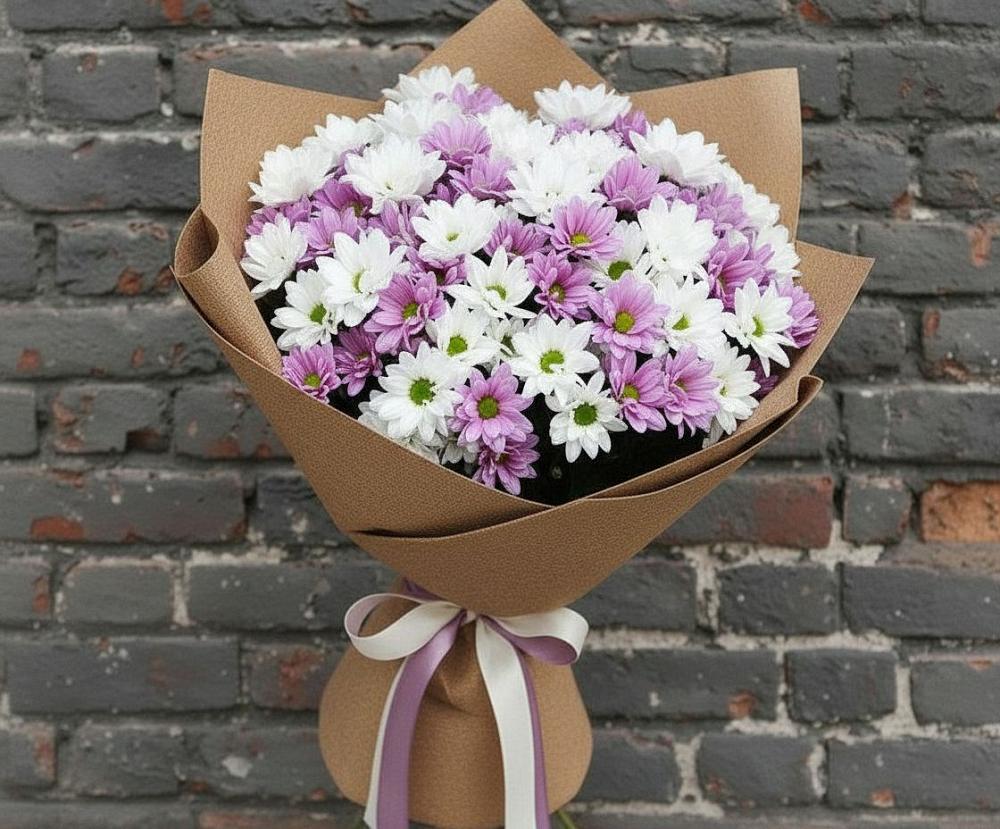 Букет цветов из: Хризантемы в Онеге