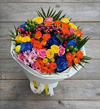 Букет цветов из:  Розы и Хризантемы в Онеге